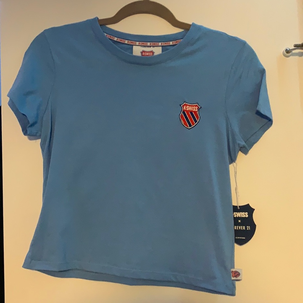 K-Swiss Blue Crop Top